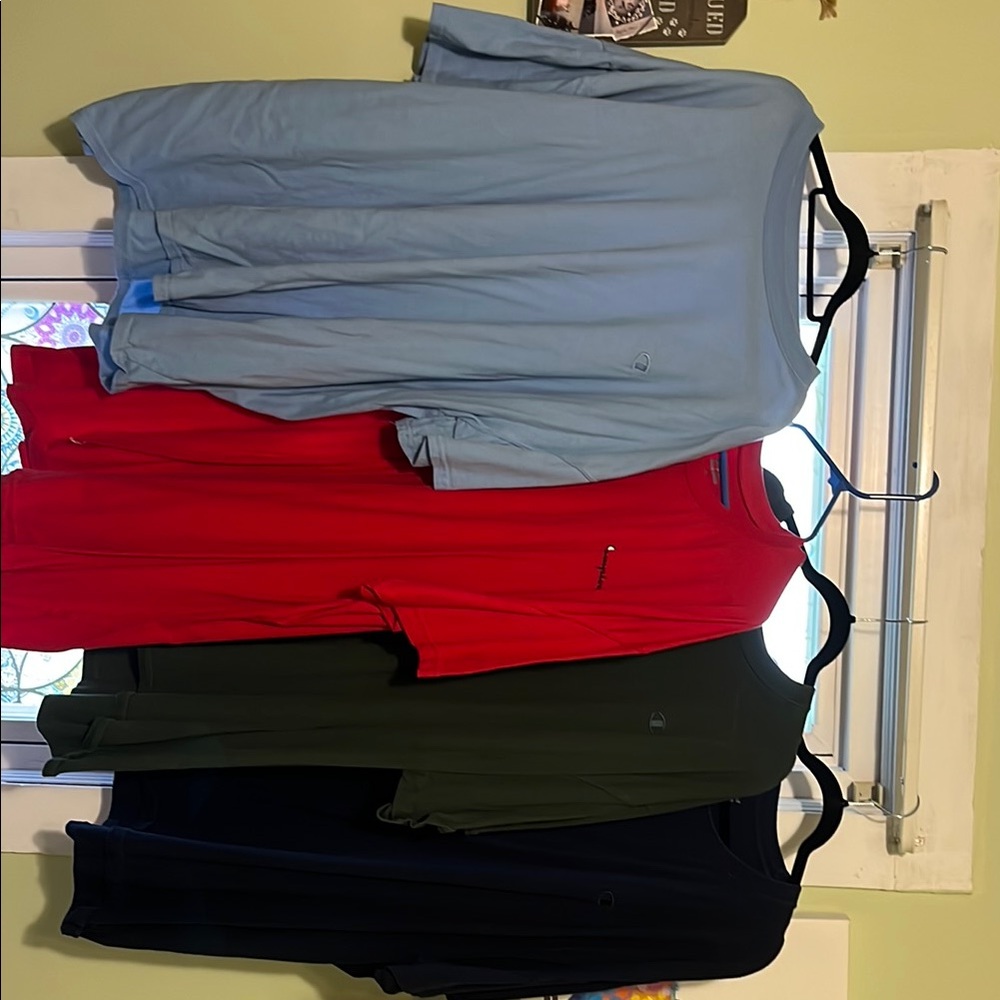 Champion Short Sleeve Tees - , Red, Green,